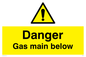 WM5529: Danger Gas main below