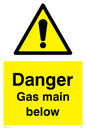 WM5529: Danger Gas main below