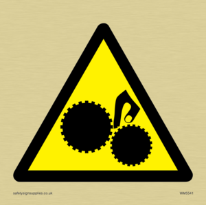 WM5541: Warning Trapped hand Symbol