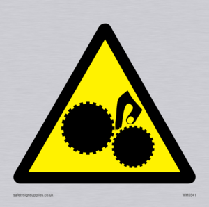 WM5541: Warning Trapped hand Symbol