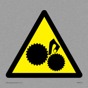 WM5541: Warning Trapped hand Symbol