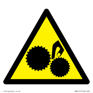 WM5541: Warning Trapped hand Symbol