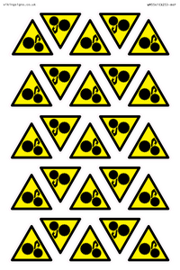 WM5541: Warning Trapped hand Symbol