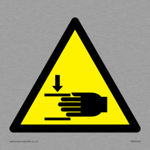 WM5542: Warning Crush hazard Symbol