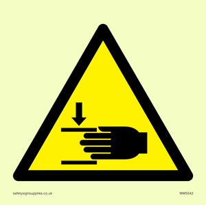 WM5542: Warning Crush hazard Symbol