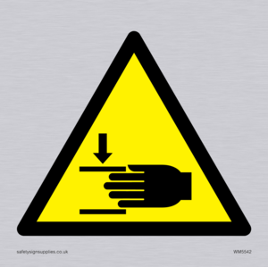 WM5542: Warning Crush hazard Symbol