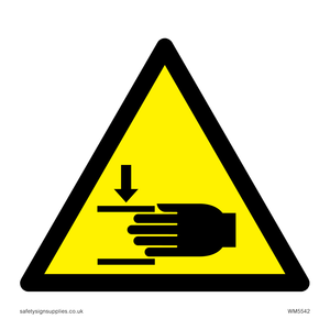 WM5542: Warning Crush hazard Symbol