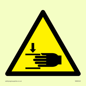 WM5542: Warning Crush hazard Symbol