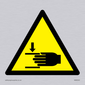 WM5542: Warning Crush hazard Symbol