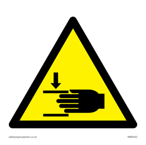 WM5542: Warning Crush hazard Symbol