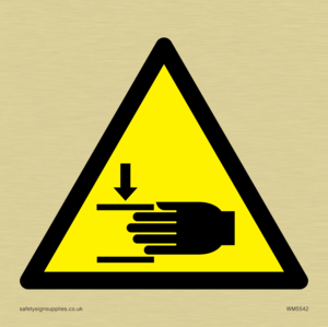 WM5542: Warning Crush hazard Symbol