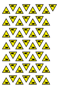 WM5542: Warning Crush hazard Symbol