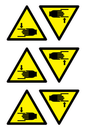 WM5542: Warning Crush hazard Symbol
