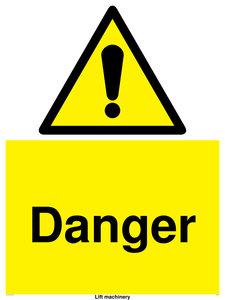 WM5672: Danger Lift machinery