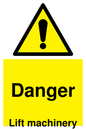 WM5672: Danger Lift machinery