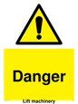 WM5672: Danger Lift machinery