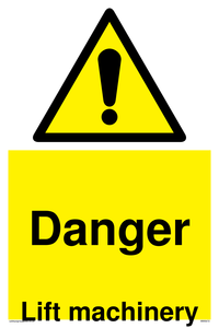 WM5672: Danger Lift machinery