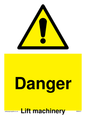 WM5672: Danger Lift machinery