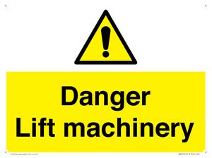 WM5672: Danger Lift machinery