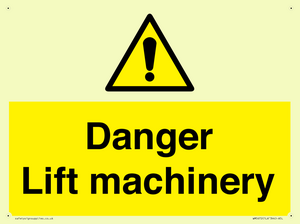 WM5672: Danger Lift machinery