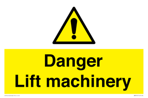 WM5672: Danger Lift machinery