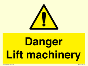 WM5672: Danger Lift machinery