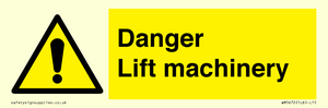 WM5672: Danger Lift machinery