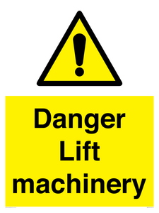 WM5672: Danger Lift machinery