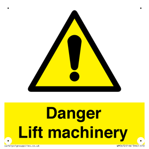 WM5672: Danger Lift machinery