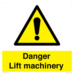 WM5672: Danger Lift machinery