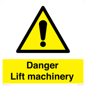 WM5672: Danger Lift machinery