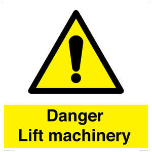WM5672: Danger Lift machinery