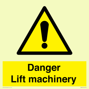 WM5672: Danger Lift machinery