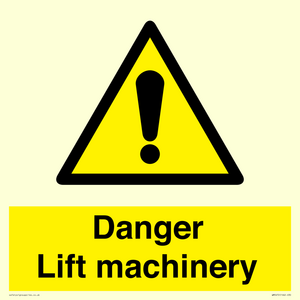 WM5672: Danger Lift machinery