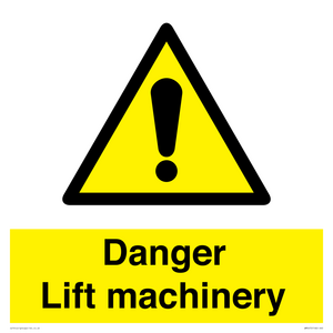 WM5672: Danger Lift machinery