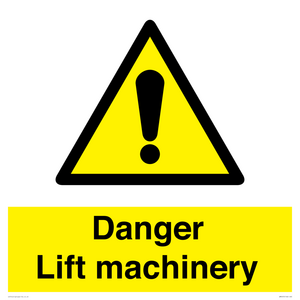 WM5672: Danger Lift machinery
