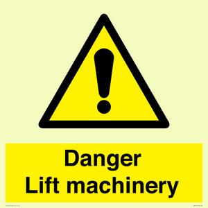 WM5672: Danger Lift machinery