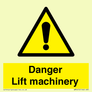 WM5672: Danger Lift machinery