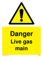 WM5843: Danger Live gas main