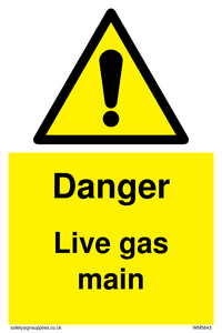 WM5843: Danger Live gas main