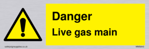 WM5843: Danger Live gas main