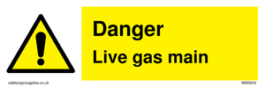 WM5843: Danger Live gas main