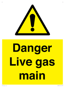 WM5843: Danger Live gas main