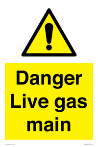 WM5843: Danger Live gas main