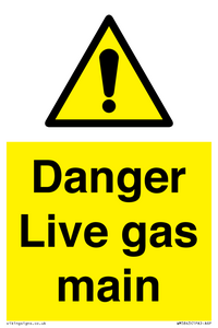 WM5843: Danger Live gas main