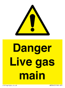 WM5843: Danger Live gas main