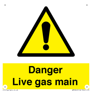 WM5843: Danger Live gas main