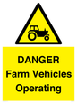 WM7005: DANGER Farm Vehicles Operating