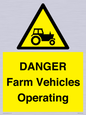 WM7005: DANGER Farm Vehicles Operating