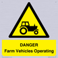 WM7005: DANGER Farm Vehicles Operating